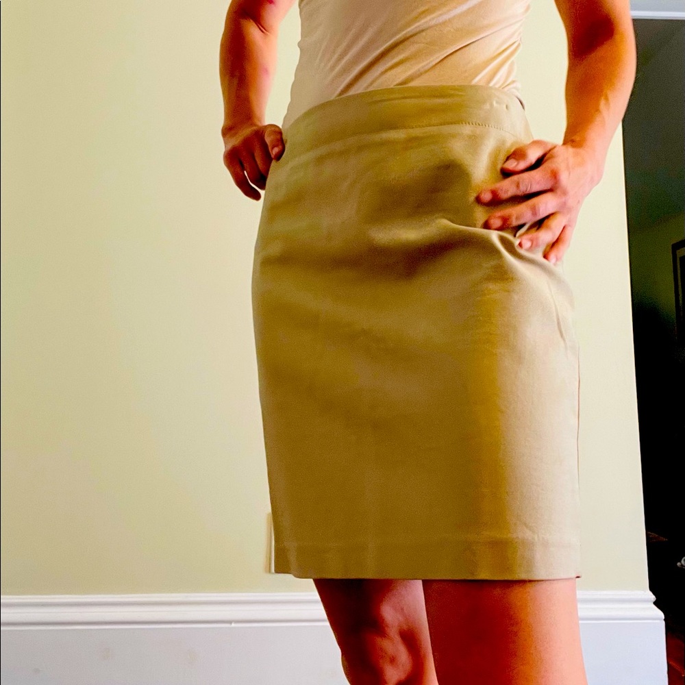 Khaki Pencil Skirt
